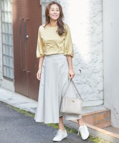 ANY 【接触冷感】シルケットスムース ツイストスリーブトップス