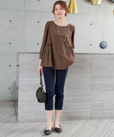 Tiaclasse L アンクルテーパードパンツ