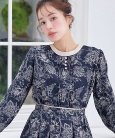 Tiaclasse L 【洗える】トワルドジュイ配色ワンピース