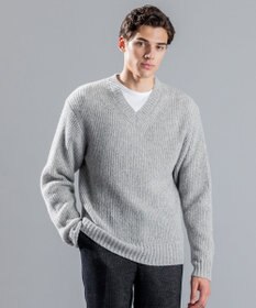 JOSEPH HOMME エクストラファインブークレ　Vネックニット