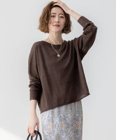 23区 【洗える】ピュアリネン ワイド ニット