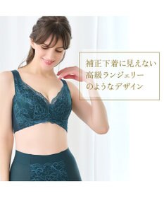 BRADELIS New York 【BRADELIS NewYork peace ブラデリス】ハートフルカップカシュクールブラ24 華やかレース ノンワイヤー 補正ブラ ブラジャー DB124102