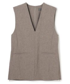 uncrave ウォッシャブルウールライクツイル ジレ