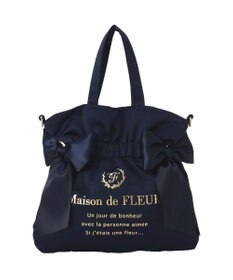 Maison de FLEUR ダブルリボン2Wayトートバッグ