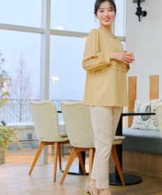 Tiaclasse L アンクルテーパードパンツ