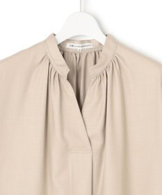 23区 【接触冷感/UVカット】ドライスラブストレッチ スキッパー ブラウス