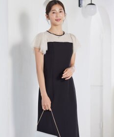 ANY SIS フリルスリーブペンシル ドレス