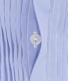 23区 L 【洗える】コットンポプリン ピンタック ブラウス