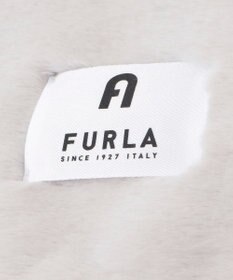 MOONBAT FURLA バイカラーロゴフェイクファーマフラー