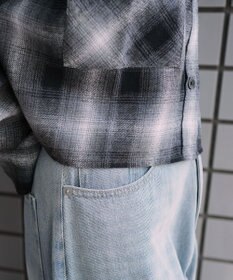 WEGO チェックショートネルシャツ