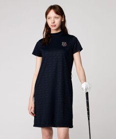 23区GOLF 【WOMEN】【吸水速乾】フラッグロゴジャガード ワンピース 腰回りカバー 1枚で決まる