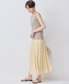 組曲 【WEB限定】ギャザーライトデシン タックスカート