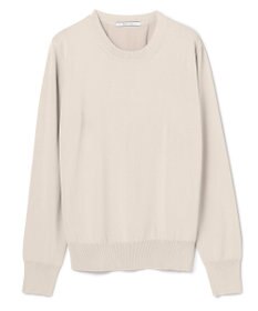 BEIGE， 【WEB限定・洗える】LECERF / 異素材バックシアーストレッチニット