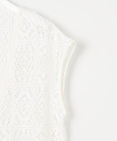 Feroux 【洗える】ヴィンテージレースロング ジレ