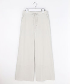 J.PRESS LADIES 【WEB限定】セルロースリネンストレッチ ワイドストレート パンツ
