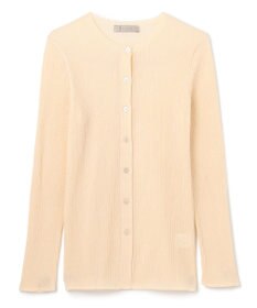UNFILO シアーリブ ニットカーディガン