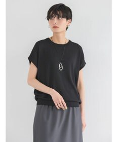 AMERICAN HOLIC 接触冷感フレンチスリーブニットプルオーバー