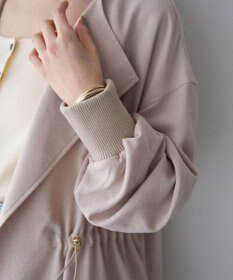 YECCA VECCA ノーカラーラペルロングコート