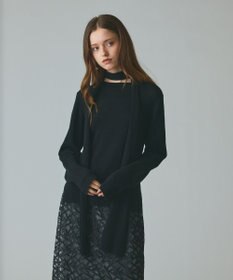 GRACE CONTINENTAL ボウ付ニットトップ