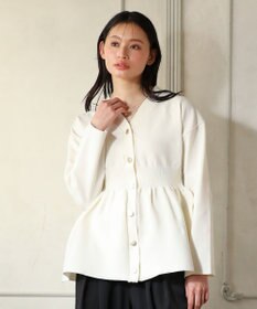 Green Parks ・ＡＮＤＳＥＡＲＣＨ　ペプラムニットカーディガン