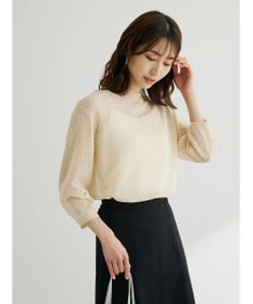 Green Parks ＳＥＴ２点　ラメすかしニット＋キャミソール