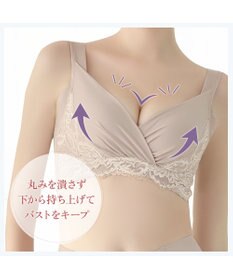 BRADELIS New York 【BRADELIS NewYork peace/ノンワイヤー】綿混トリプルキャッチFITブラ23 ブラデリス 補正 ブラジャー 接触冷感 ノンワイヤー DB123403