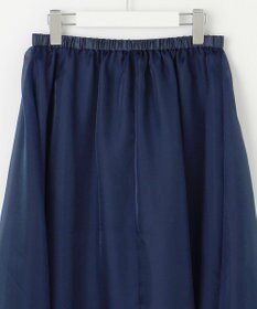 Feroux 【洗える】シアーギャザーフレア スカート