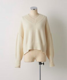 TOQUE 〈大草直子さんアドバイザー〉ベビーアルパカ 2WAY Vネックニット