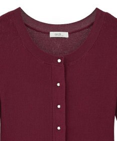 earth music&ecology 【接触冷感】ペプラムニットカーディガン