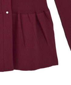 earth music&ecology 【接触冷感】ペプラムニットカーディガン