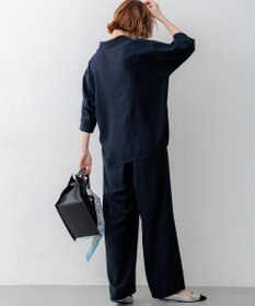 23区 ストレッチジョーゼット スキッパー ブラウス