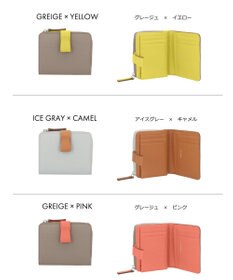 Atelier nuu 日本製 noble L字ファスナー二つ折りウォレット