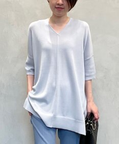 自由区 【新型登場！/WEB限定カラー有】ハイツイストコットンアセテート ニット5分袖