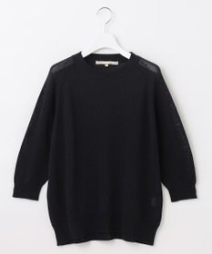 自由区 【洗える・XSサイズあり】ペーパーコットンアセテート  ニット