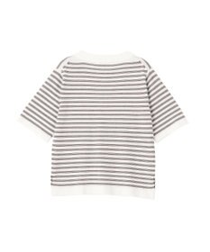 AMERICAN HOLIC ボーダーハーフスリーブニットプルオーバー