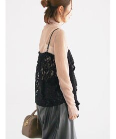 Te chichi ベロアレースキャミソール