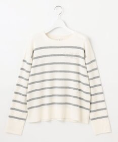 自由区 S 【洗える】コットンウールハイゲージボーダー ニット