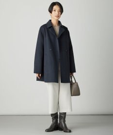 J.PRESS LADIES L ウールナイロンリバー テーラード コート