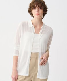 uncrave シアーコットン ポロニット