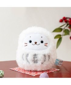 Mother garden しろたん だるまマスコット 《白》  単品 8cm