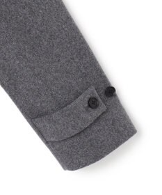 JOSEPH HOMME 【新素材】ライトウールシャギー　スタンドカラーシングルブレストコート