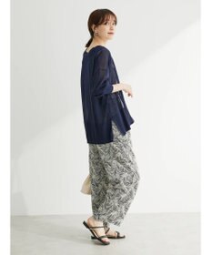 Green Parks アート柄イージーパンツ