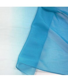 Marca ＜洗えるシルク＞【Marcaオリジナル】オンブレーロング ウォッシャブル シルクローン ロングスカーフ