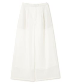 uncrave シアーオーガンジー ワイドパンツ