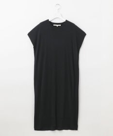 自由区 【洗える】ハイツイストコットンアセテート サマーニットドレス