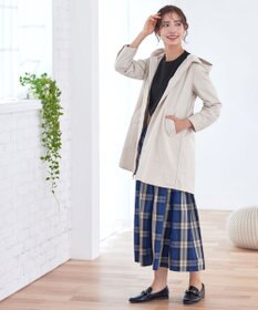 Tiaclasse 【洗える】ミドル丈マウンテンコート