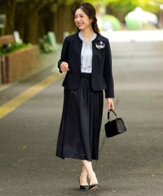 ANY SIS セレモニーダブルクロス クルーカラー ジャケット