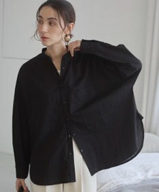 WEGO 着丈が選べる オーバーサイズ バンドカラー シャツ / ストライプ / 無地