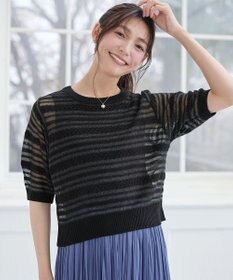 Tiaclasse シアーボーダーニット