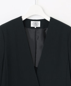 J.PRESS LADIES 【セットアップ対応・人気素材】Light ジョーゼット ノーカラー ジャケット